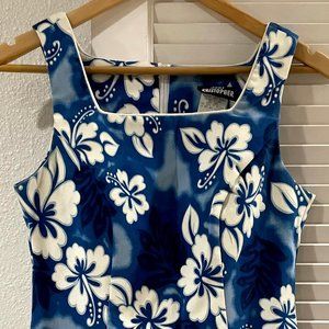 Cute Blue Hawaiian Dress Size 5/6
